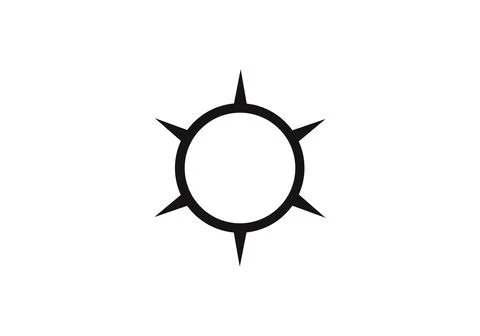 Compass, compass rose, magnetic compass navigation icon. Compass Concept Logo Stock Illustration
