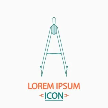 Compass computer symbol Stock Illustration
