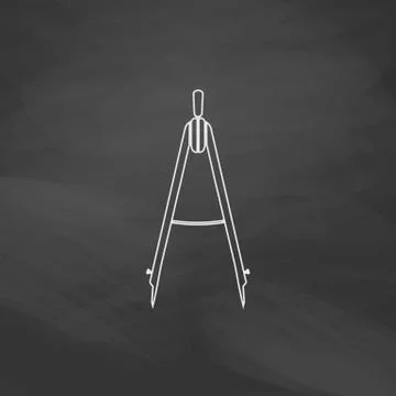 Compass computer symbol Illustrazione stock