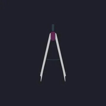 Compass computer symbol Illustrazione stock