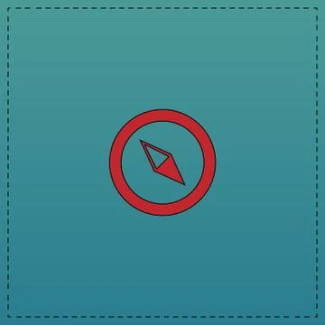 Compass computer symbol Stock Illustration