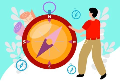 Compass Concept Illustration Stock Illustration