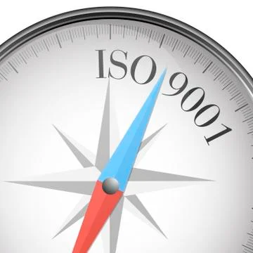 Compass concept ISO9001 Stock Illustration