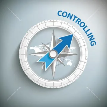 Compass Controlling Stock Illustration