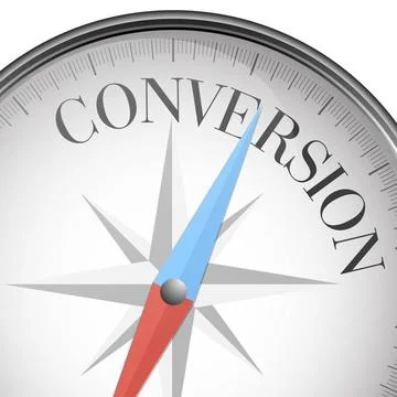 Compass conversion detailed illustration of a compass with conversion text... Stock Photos