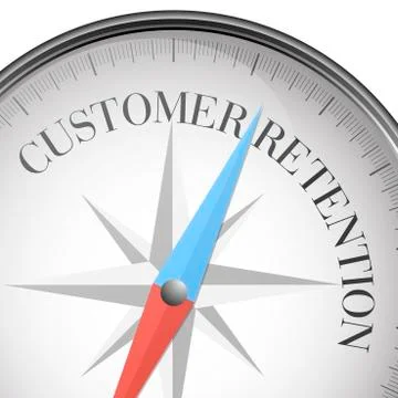 Compass Customer Retention Stock Illustration