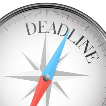 Compass deadline Stock Illustration