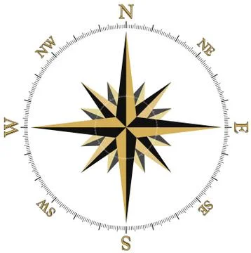 Compass design, in vector format Stock Illustration