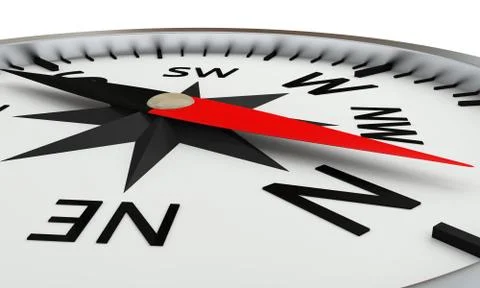 Compass detail Illustrazione stock