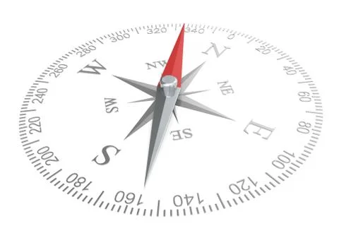 Compass dial. Stock Illustration