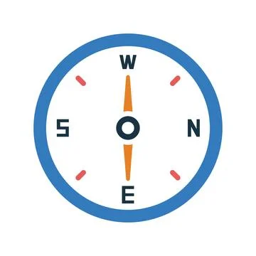 Compass, direction icon. Simple editable vector graphics. イラスト素材