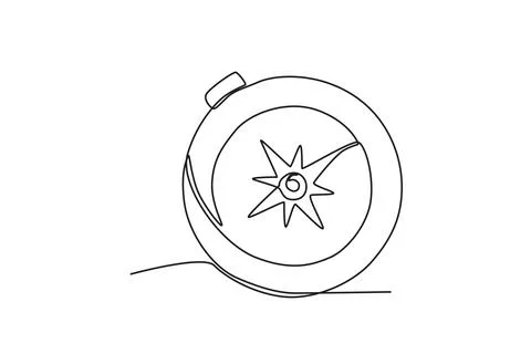 A compass for directions to a ship Stock Illustration