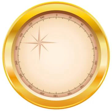 Compass display Stock Illustration