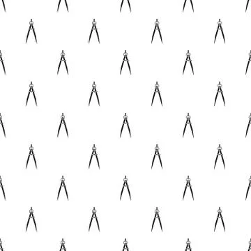 Compass for drawing and delineation pattern vector Illustrazione stock