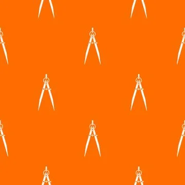 Compass for drawing and delineation pattern seamless Illustrazione stock
