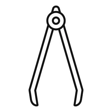 Compass drawing circle for engineering or architecture project Stock Illustration