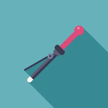 Compass drawing tool flat icon long shadow イラスト素材