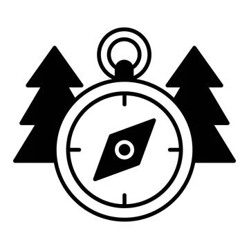 Compass Dualtone Icon Illustrazione stock