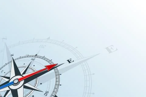 Compass east background Stock Illustration