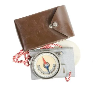 Compass with eklimetra Stock Photos