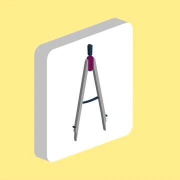 Compass engineering Simple vector icon. Illustration symbol design template f Stock Illustration