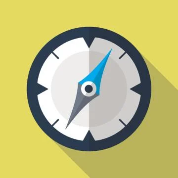 Compass Flat Icon Stock Illustration