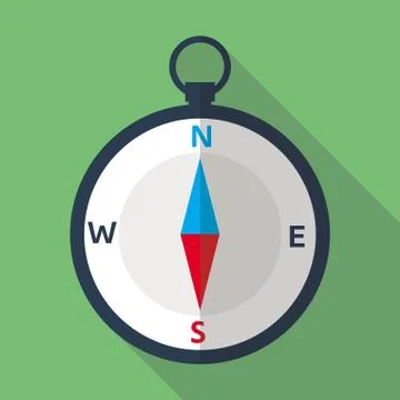 Compass Flat Icon Stock Illustration
