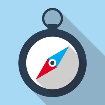 Compass Flat Icon Stock Illustration