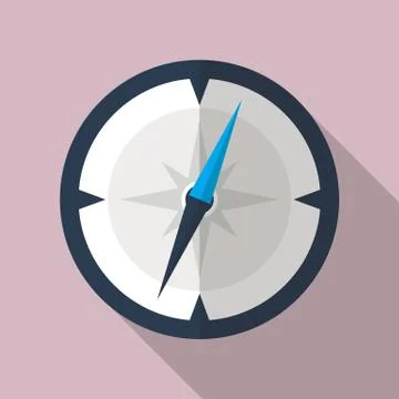 Compass Flat Icon Stock Illustration