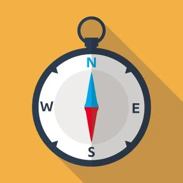 Compass Flat Icon Stock Illustration