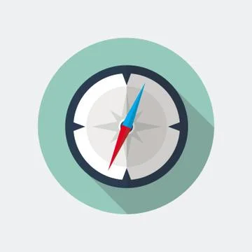 Compass Flat Icon Stock Illustration