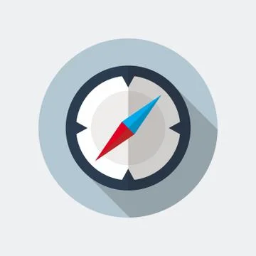 Compass Flat Icon Stock Illustration