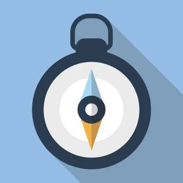 Compass Flat Icon Stock Illustration