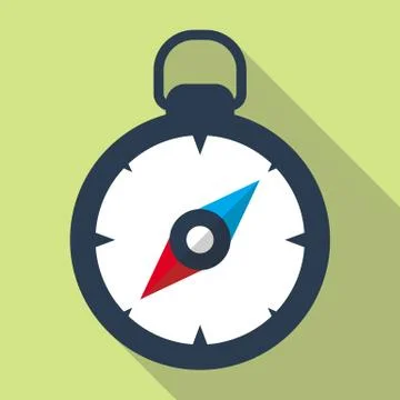 Compass Flat Icon Stock Illustration