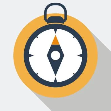 Compass Flat Icon Stock Illustration