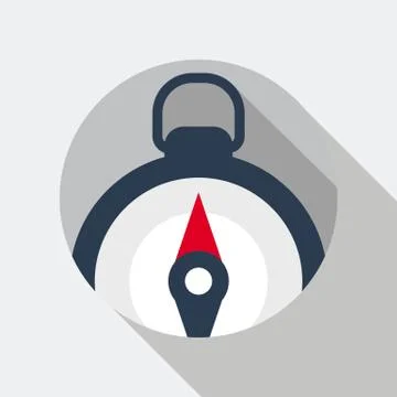 Compass Flat Icon Stock Illustration