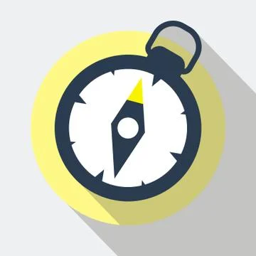 Compass Flat Icon Stock Illustration