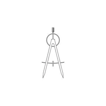 Compass. flat vector icon Stock Illustration
