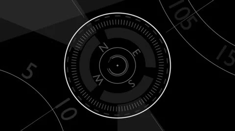 Compass - Gray Original Video stock 25996634