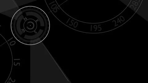 Compass - Gray Wide Video stock 25995930