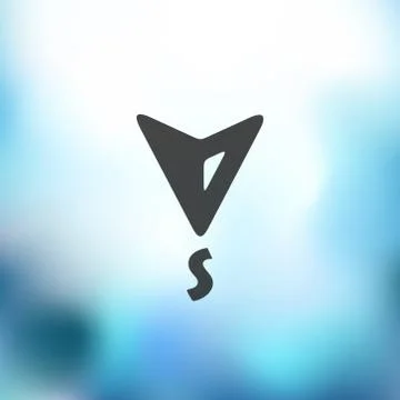 Compass icon on blurred background 스톡 일러스트