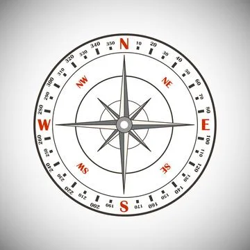 Compass icon. Compass isolated on white background. Vector イラスト素材
