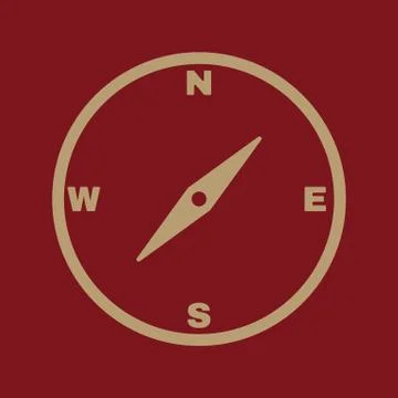 The compass icon. Compass symbol Stock-Illustration