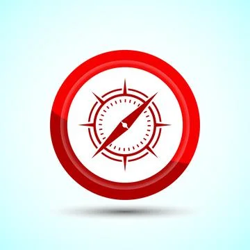 Compass icon design illustration, Navigation sign symbol for apps and websi.. Stock Illustration