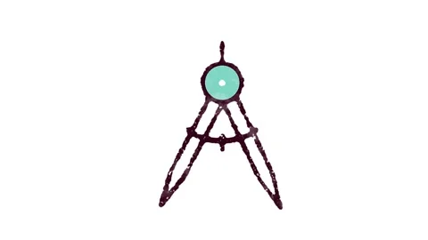 Compass Icon for Education and E-learning Stock Footage 149871272