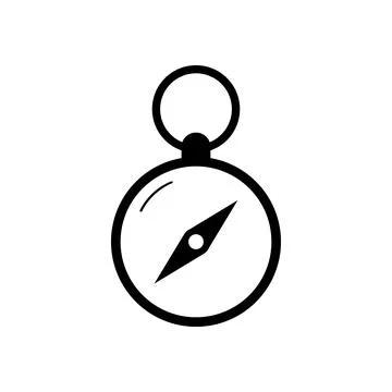 Compass icon element of camping icon for mobile concept and web apps. Thin li Stock Illustration