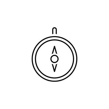 Compass icon. Element of scientifics study icon for mobile concept and web ap Stock Illustration