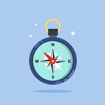 Compass icon. Flat illustration of household appliance icon. Stock Illustration