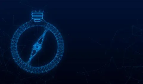 Compass icon. Flat navigation symbol. Vector stock illustration Stock Illustration