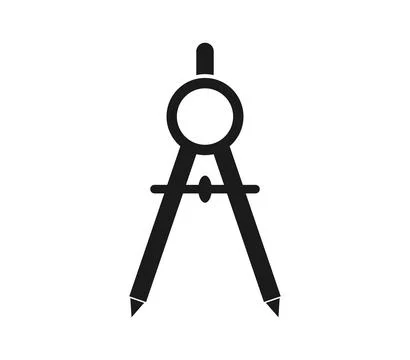 Compass icon illustrated in vector on white background Stock Illustration